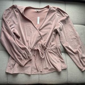 Women's Pink Wrap Top